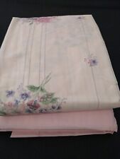 Vintage Sears 3 Pc Twin Sheet Set Perma Prest Percale Pink picture