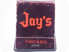 Vintage Jay's Chicago Matchbook Rush Street Restaurant Lounge Great Food picture