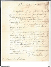 MARECHAL RANDON 1795 - 1871 Letter to Jules de Lesseps Bône LETTER AUTOGRAPH picture