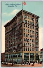 Louisville KY-Kentucky, 1912 Inter-Southern Building Structure Vintage Postcard picture