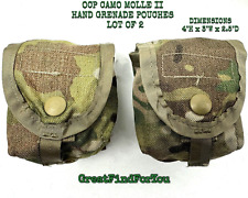 USGI EAGLE INDUSTRIES OCP CAMO MOLLE II HAND GRENADE POUCHES - LOT OF 2 picture