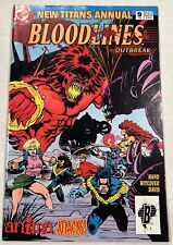 New Titans Annual #9 1993 DC Bloodlines Outbreak-Paul Witcover Hand Davis picture