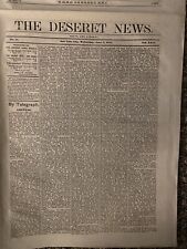 The Deseret News Truth And Liberty 2 June 1875 Vol. XX1V. No 18. picture