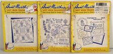 Lot of 3 Aunt Martha's Hot Iron Transfers for Embroidery & More Variety Designs picture