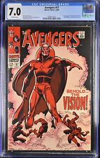 Avengers #57 CGC FN/VF 7.0 Off White 1st Appearance Vision Buscema Cover picture