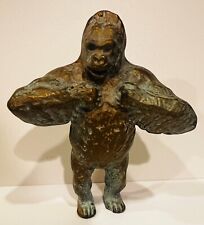 VINTAGE 1940s SRG (SELL RITE GIFTS) BRONZE PATINA GORILLA 4 IN FIGURE KING KONG picture