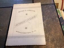 Rare 1889 Bryant & Stratton Business College, New Hampshire Catalogue picture