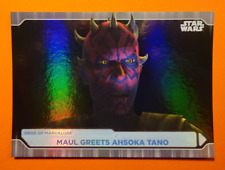 2021 Topps Star Wars Battle Plans: Maul Greets Ahsoka Tano #36 *foilboard* picture