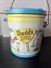 Vintage Food Tin Shedd's Peanut Butter Bucket Detroit Michigan picture
