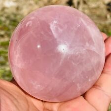 545g Natural Beautiful Pink Rose Quartz Magic Crystal Repair Ball picture