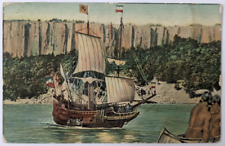 New York's Hudson Fulton Celebration 1609-1909 Postcard River The Half Moon C2 picture