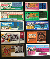 Gambling Theme GA  Instant SV Lottery Tickets , 15 different,  no cash value picture
