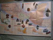 ANCIENT MESOAMERICA MAP National Geographic December 1997 THE MESOAMERICANS  picture