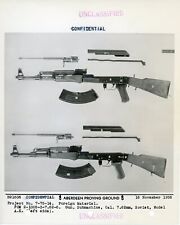 Gun, Submachine, Cal. 7.62mm, Soviet, Model AK (Left side view). picture