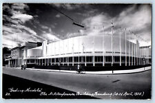 Java Indonesia Postcard AA Conference Building Gedung Merdeka 1955 RPPC Photo picture