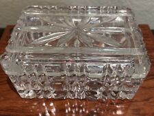 Vintage Crystal 24% Pbo Made In Poland Trinket Box picture