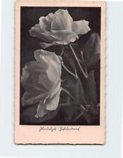 Postcard Roses Congratulations Card picture