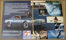 1979 Chrysler LeBaron 2-Page Print Ad 1978 Car Automobile Advertisement Vintage picture