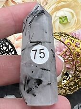 Natural Small Black Tourmaline in Quartz Tourmalinated Points  & Gift picture