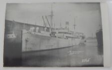 Steamship Steamer MIRAFLORES real photo postcard RPPC United Fruit Company picture