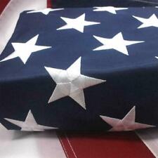 American Flag 5x8 ft Outdoor US Flag UV Protected Embroidered Stars Sewn Stripes picture