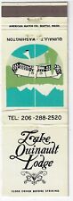 Lake Quinault Lodge Quinault Washington FS Empty Matchbook Cover picture