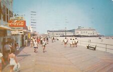 Wildwood-By-the-Sea Boardwalk Coca Cola Sign 1958 Postcard picture