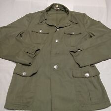 Vintage Sturm German Military Coat Size Medium Green Button Up Tunic Jacket picture