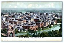 c1905s From Capitol Dome View Of Hartford Connecticut CT Unposted Trees Postcard picture