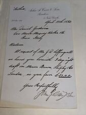 Antique Letter to Mrs Goodwin Hartford CT Family C/O Maquay Hooker Rome Banker picture