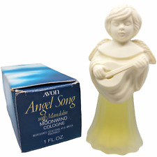 Vintage Collectible AVON Angel Song with Mandolin Moonwind Cologne 1 FL OZ NOS picture