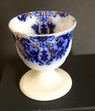 Antique/Vintage Flow Blue Bone China Eggcup picture
