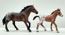 Schleich Appaloosa Stallion & Foal 2012 Blanketed Bay picture