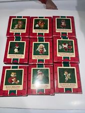 VINTAGE LOT Of 9 HALLMARK ORNAMENTS picture