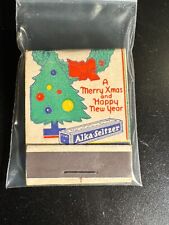 MATCHBOOK - ALKA-SELTZER - MERRY XMAS AND HAPPY NEW YEAR- UNSTRUCK picture