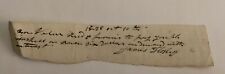 Handwritten Receipt Document ID Signed James Hosley 1836 Antique picture