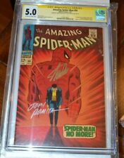 Amazing Spiderman #50 CGC 5.0 SS 2X 1st Kingpin Stan Lee John Romita Signature picture