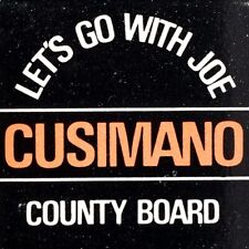 1970s Joe Cusimano County Board Political Election Campaign Advertising picture