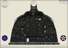 Vickers Supermarine Spitfire MK1A Cockpit Poster - Vector Drawn Artwork picture