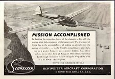 1945 Schweizer Aircraft Sailplane Riding the Wind Elmira NY Vintage Print Ad picture