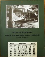 Mason, MI 1906 Shoe Store Advertising Calendar/Poster-Conway Castle by Moonlight picture