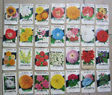 Lot of 28 Old Vintage 1950's - FLOWER SEED PACKETS - Lone Star - EMPTY picture