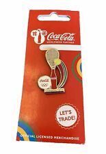 London 2012 Olympics Coca Cola Pin Badge - Tennis - New picture