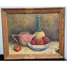 Antique oil painting Still life unsigned 16 x 20 