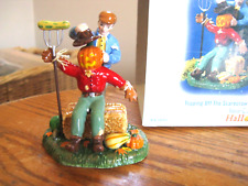 Department 54701 Halloween Topping Off The Scarecrow Porcelain Figurine 2005 NIB picture
