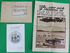 Original 1939 Maine Travel Souvenir Lot picture