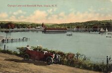 Cayuga Lake & Renwick Park in Ithaca NY 1916 picture