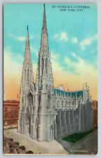Postcard NY New York City St. Patrick's Cathedral Chrome UNP A12 picture