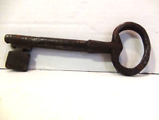 Antique Hand Wrought Forged Jail House Cell Key 6-1/2