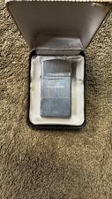 Zippo Vintage Slim Sterling Silver Lighter new old stock 1960 unfired picture
